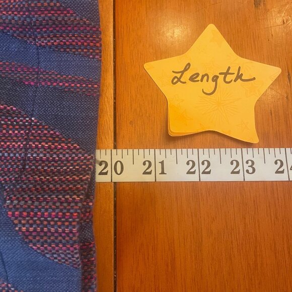 Idra Skirt Blue Stitched skirt with bow tie belt size 12 - Picture 3 of 9